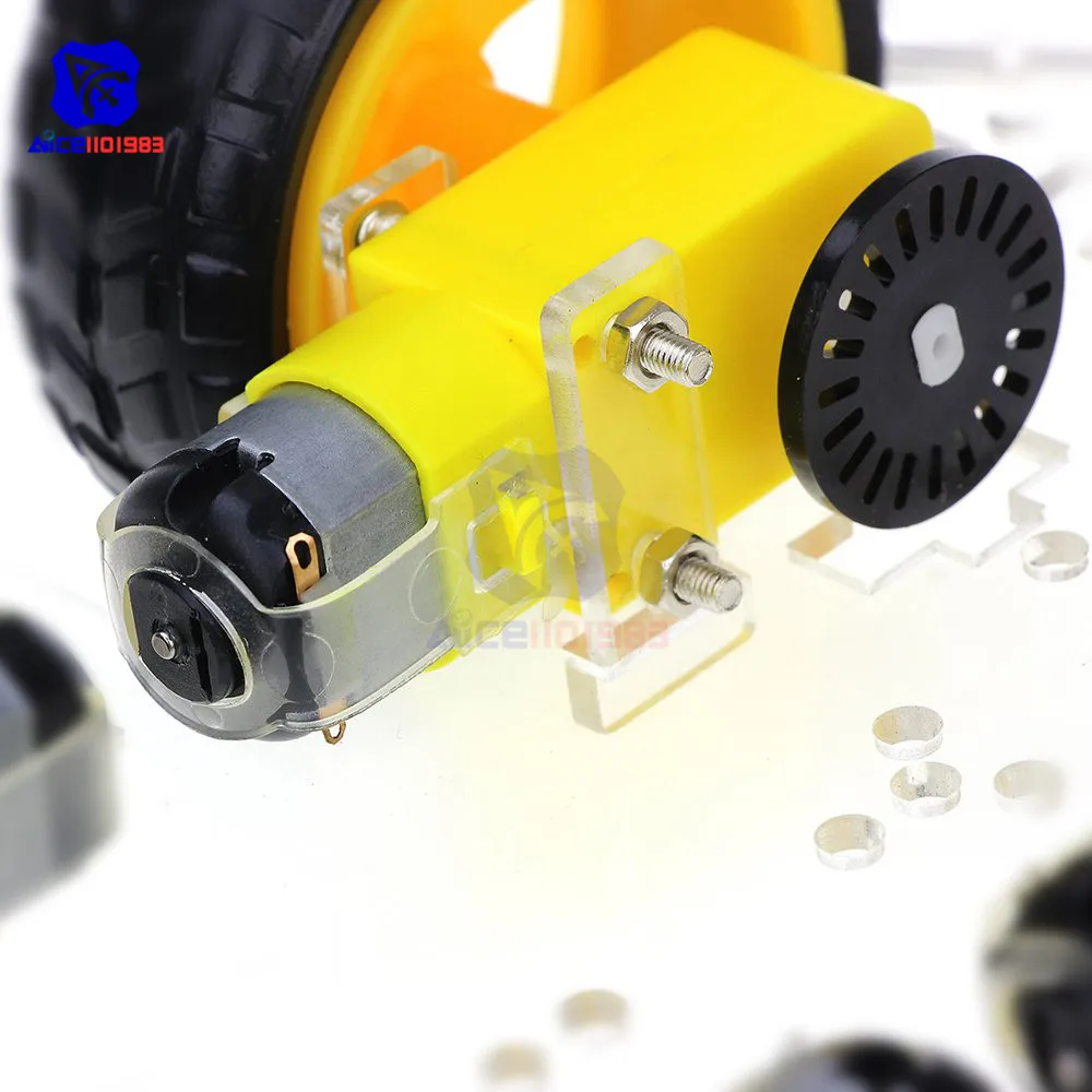 Набор интеллектуальных автомобильных шасси diymore 4WD Robot с кодовым датчиком