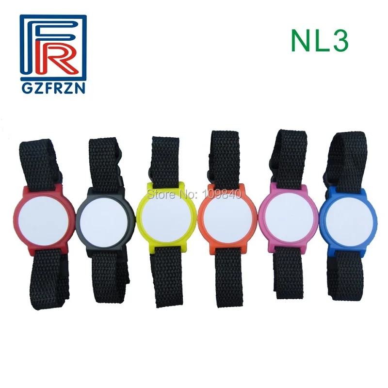 100 шт./лот нейлон RFID ISO11784/785 браслет с 125 кГц T5577/57/67 записываемый чип для контроля доступа