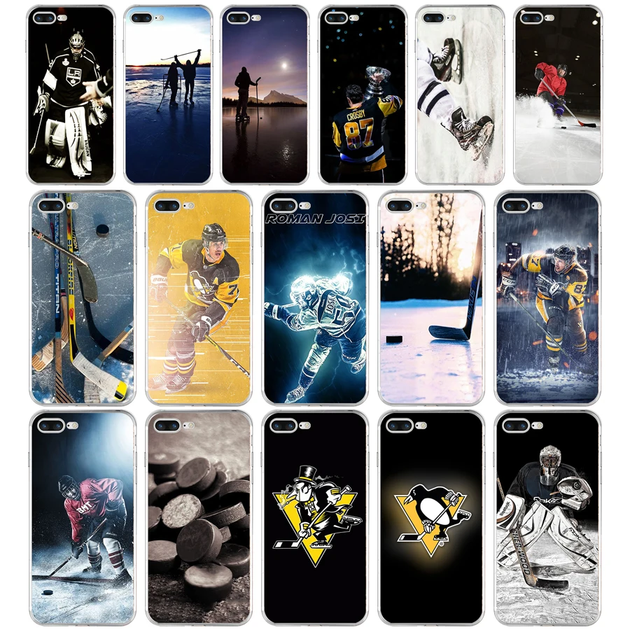 160WE I love ICE Hockey Мягкий ТПУ силиконовый чехол для Apple iPhone 6 6s 7 8 plus чехол