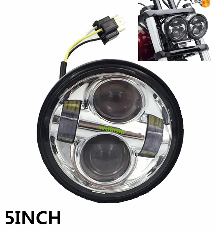 1 комплект 4 5 &quotсветодиодный налобный фонарь для мотора светодиодный мотоцикла