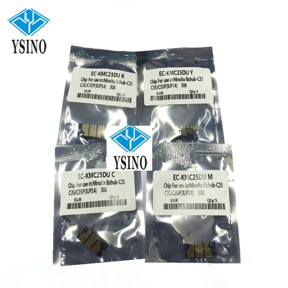 2 набора X IUP14 IUP 14 фотографический блок с чипом CMYK Bizhub C25P фотография для Konica Minolta C25