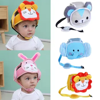 

Cartoon Baby Head Protection Hat Baby Toddler Drop Crash Cap Shatter-Resistant Child Safety Helmets Head Cap Walking Assistant