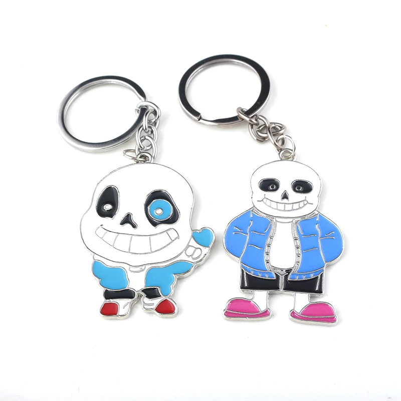 

Game Undertale Keychain Cute Panda and Skeleton Car Keychain Kids Toys Women and men Pendant