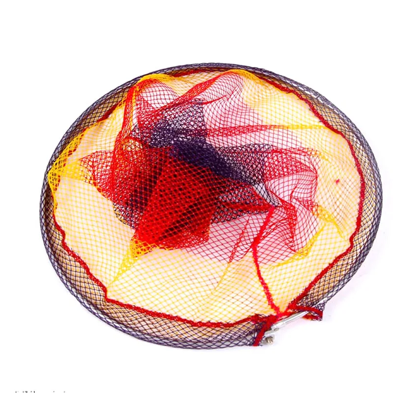 

Metal Colorful Diddle-net Head Folding Telescopic Dense Hole Net Brailer Professional Fishing Tackle Tool Fishing Gear J