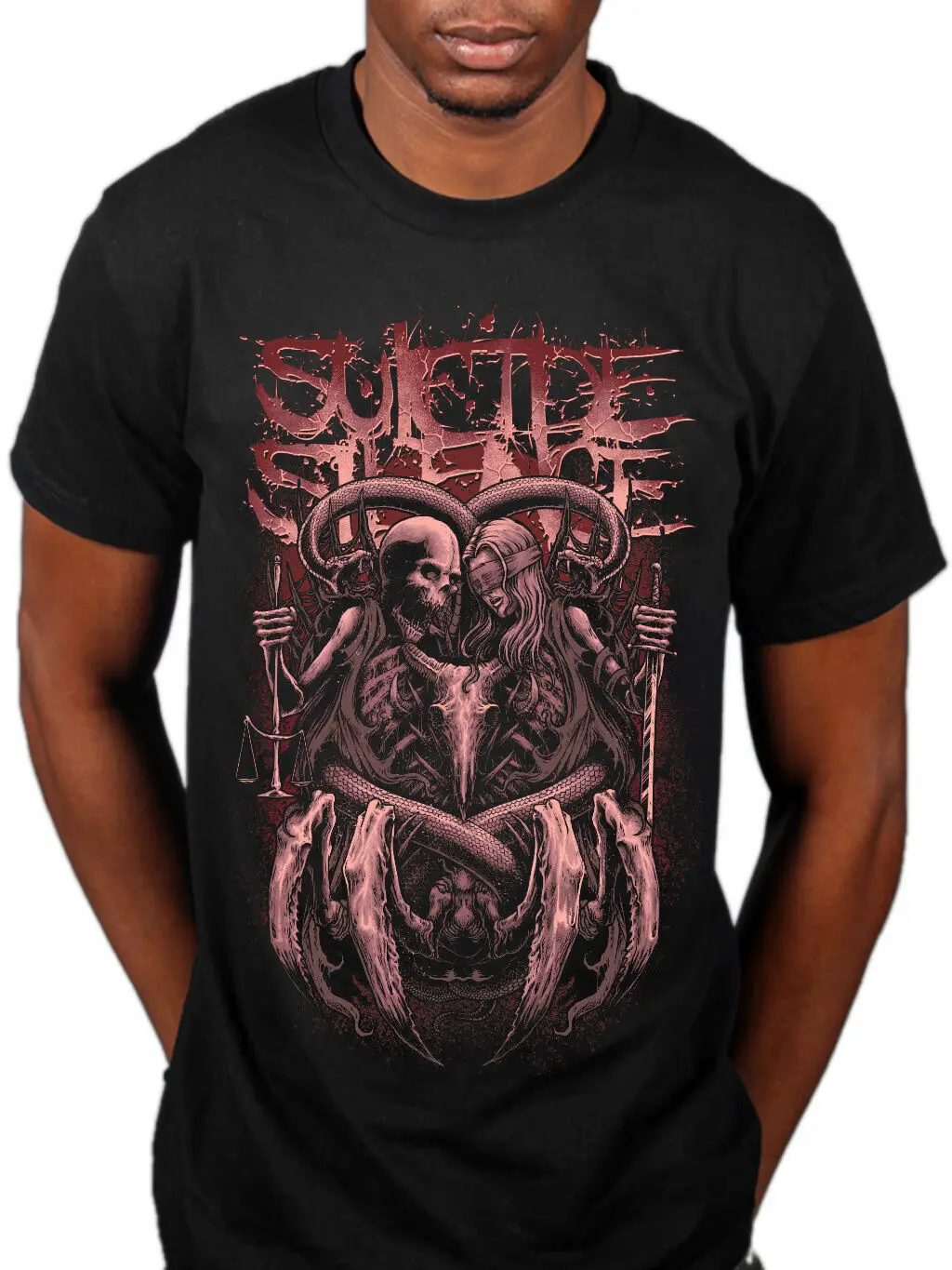 Официальный Suicide Silence Rape of футболки Department Justice Music Rock Band Deathcore