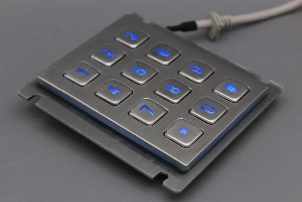 Usb клавиатура с подсветкой из нержавеющей стали 12 клавиш|numeric keypad|metal numeric keypadmetal