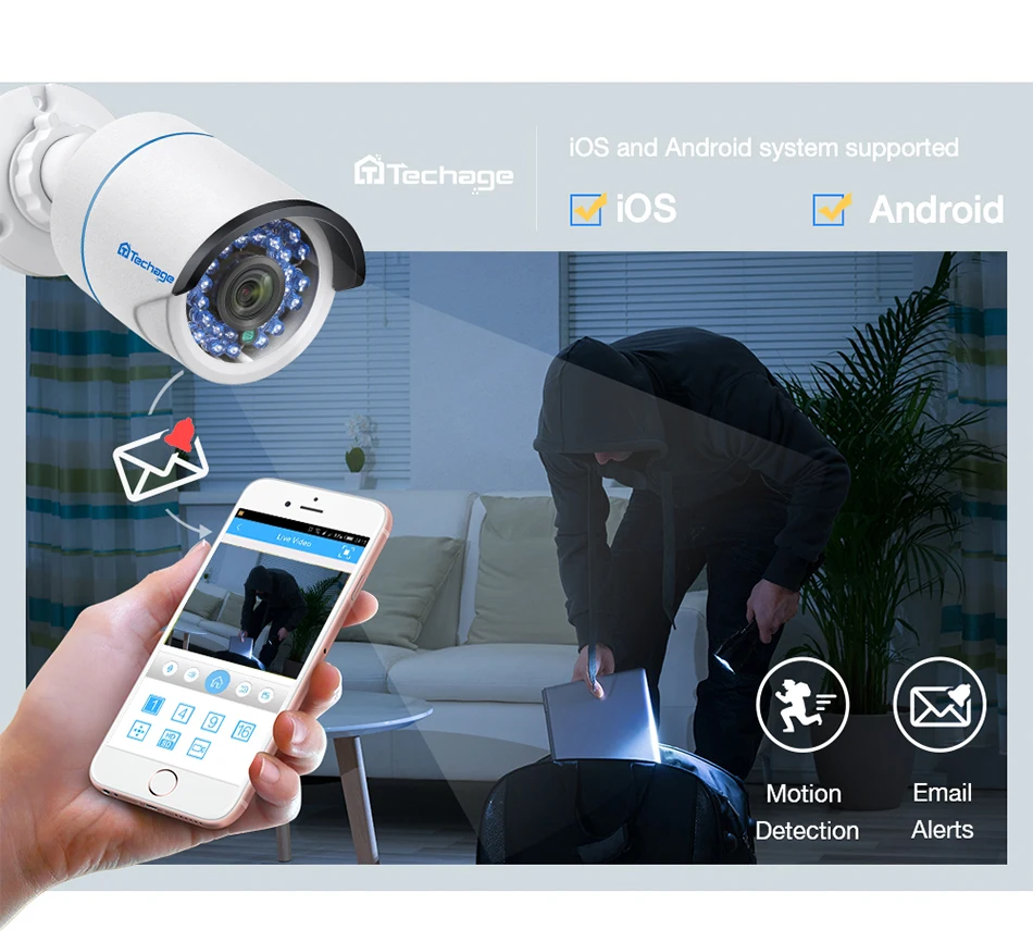 Techage h.265 4ch 8ch 4mp 5mp 1080p