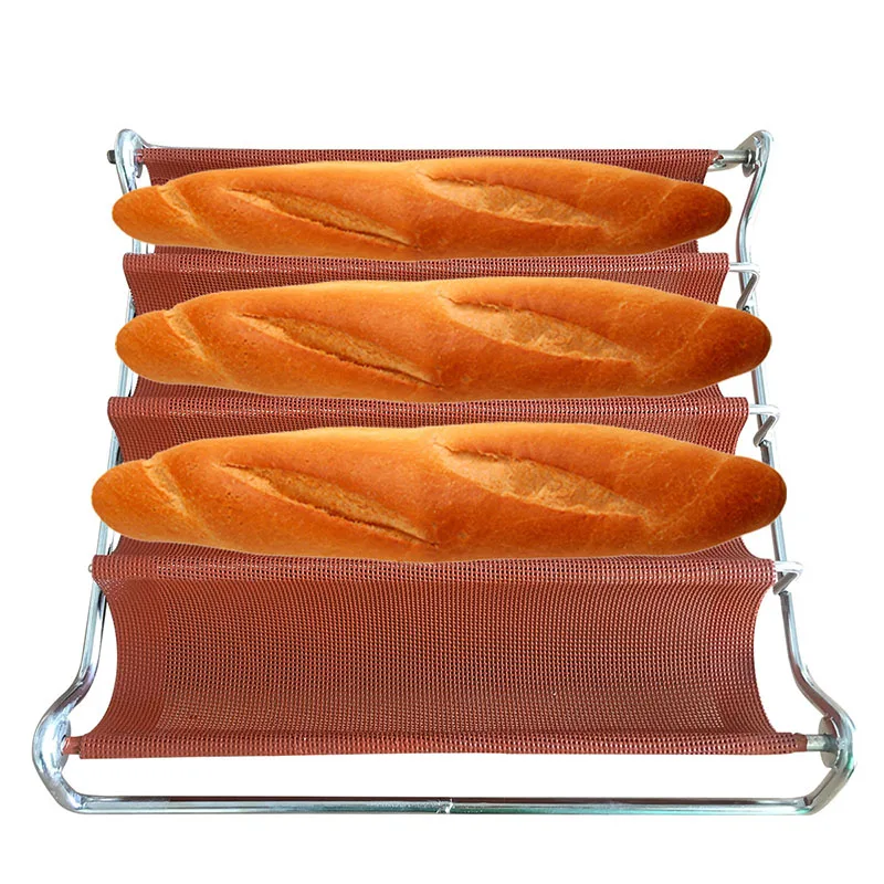 29X30CM Perforated Non Stick silicone baguette tray French bread form