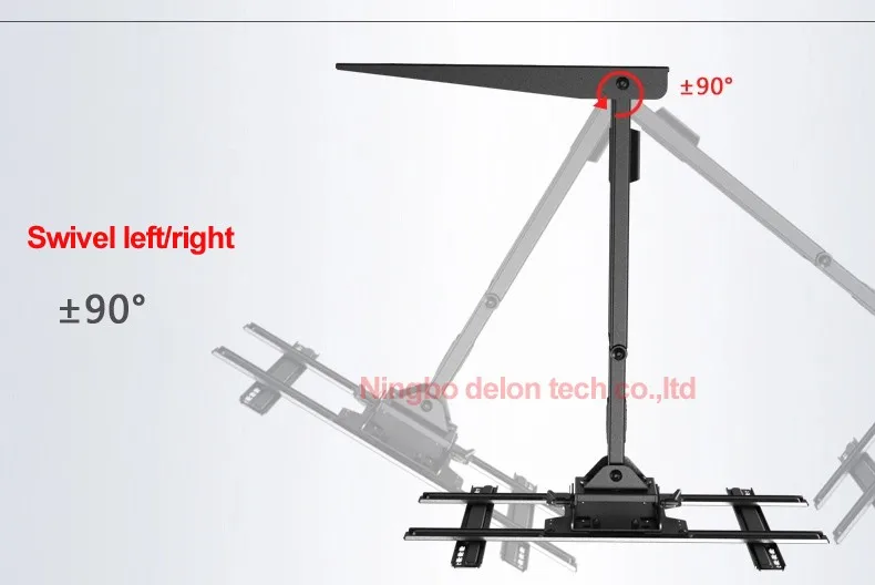 NB SP2 4"-70" 6" 65" 68,2 кг сверхмощный сильный выдвижной длинный 3 руки полный движения ЖК-Телевизор настенный кронштейн 110-712 мм