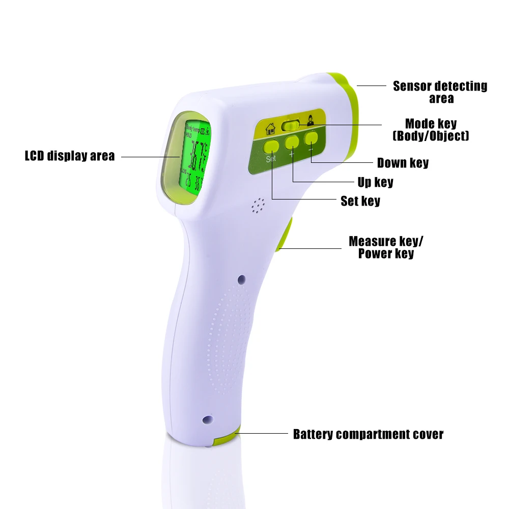 Бесконтактный инфракрасный термометр лазерный ЖК-дисплей ИК цифровой C/F выбор поверхности для ребенка взрослый лоб уход за ребенком Termometro