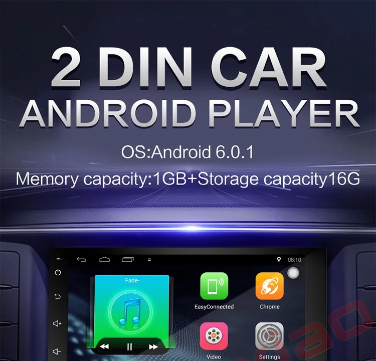 Clearance 2 Din Android Universal Car DVD Player GPS Navigation Map WIFI BT Radio Player Multimedia For Honda Nissan BYD TOYOTA KIA 2