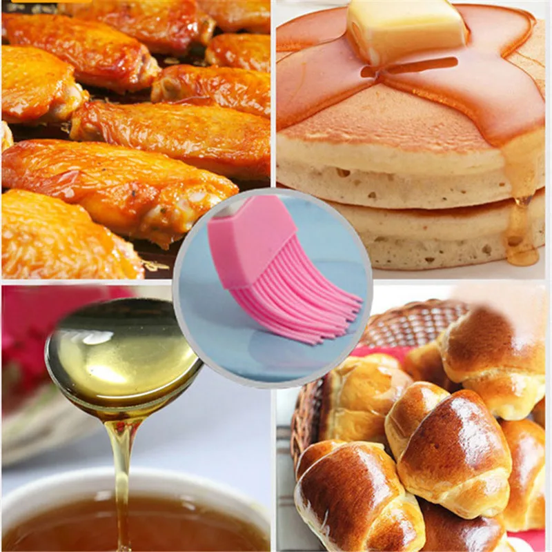 Silicone baking cooking BBQ basting Brush Multipurpose kitchen utensil tool B=TO