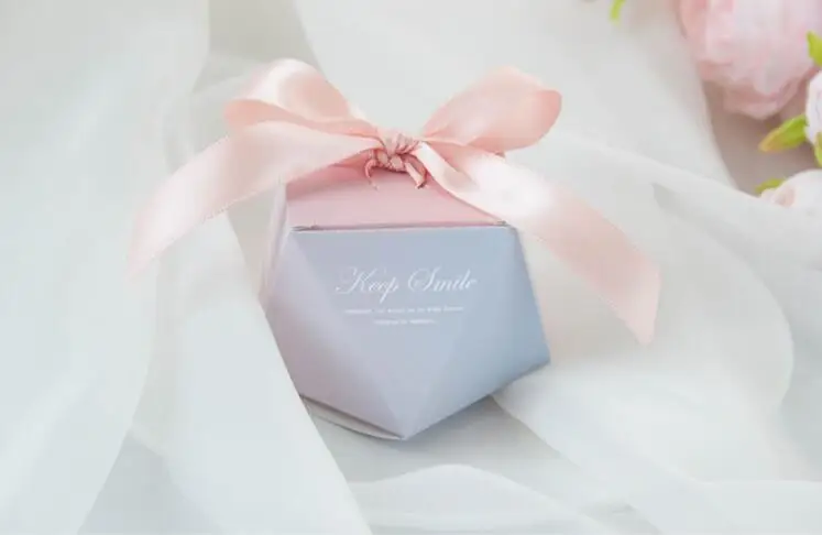 50 шт. креативные градиентные розовые бриллиантовые Свадебные сувениры конфетные коробочки bomboniera сахарная сумка Аксессуары для вечеринки подарок коробка, коробка с шоколадом
