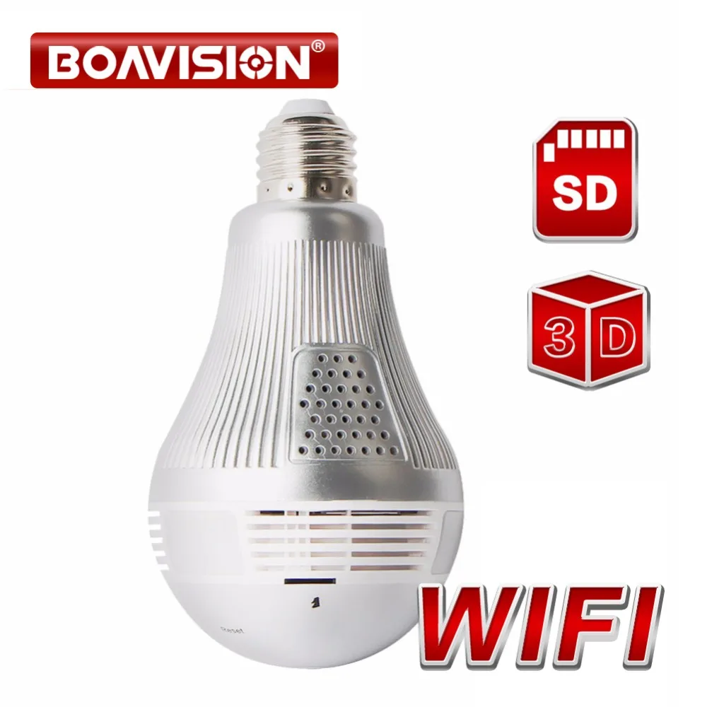 

HD 960P 1080P 3MP 5MP Wireless 3D VR Mini Camera WI-FI Bulb Light IP Cam Night Vision CCTV Home Security Surveillance Camera
