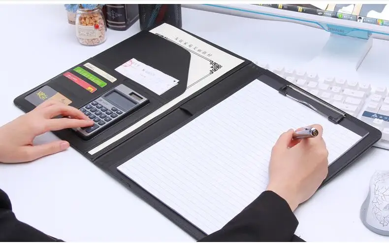 A4 многофункциональная, деловая, для офиса, выделенная папка менеджер по продажам на зажиме/соски с ручкой для подписи контракта carpetas паста esc 556C