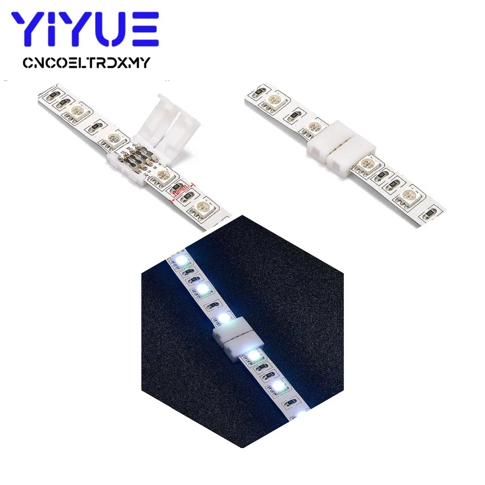 5 шт. 10 мм 4 Pin RGB светодиодные ленты Разъем бесплатная сварка для SMD 3528 5050 5630