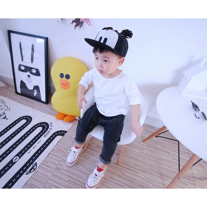 Solid Kids T-Shirts Cotton Boys Girls Tops Three Quarter Sleeves Boy T Shirts Spring O Neck Girl T-Shirts 2017 Children Clothing (16)