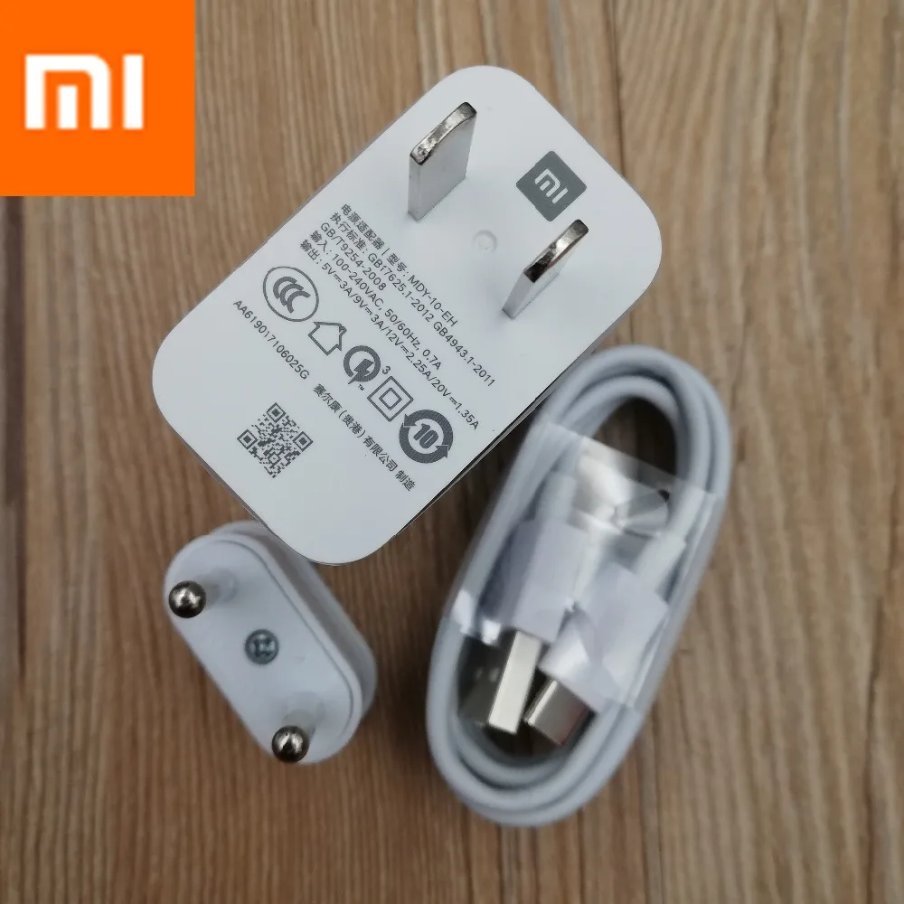 

Original Xiaomi Charger redmi note 7 USB Adapter Type C Cable For Mi 9 8 Lite 8se 9se Max Mix 3 Pocophone f1 A2 quick charge 4.0