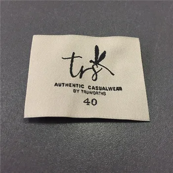 

Custom 4.5*5.8cm High Density Brand Woven Label Laundry Labels