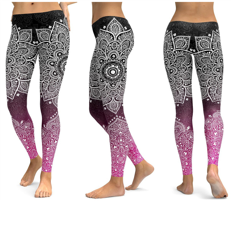 LI-FI Print Yoga Pants Women Unique Fitness Leggings Workout Sports Running Leggings Sexy Push Up Gym Wear Elastic Slim Pants