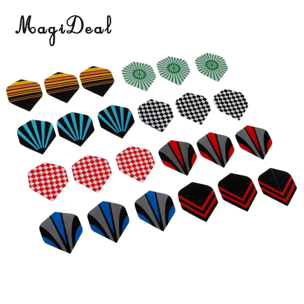 24/27/36pcs Professional Dart Flights Feather Tail Wing Flight Replacement Darts Accessory Supplies National Flag 