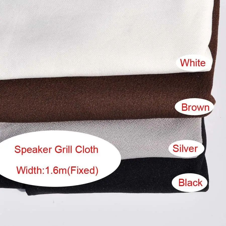 

White/Brown/Silver/Black Audio Speaker Cloth Stereo Filter Fabric Mesh 1.7x0.5m