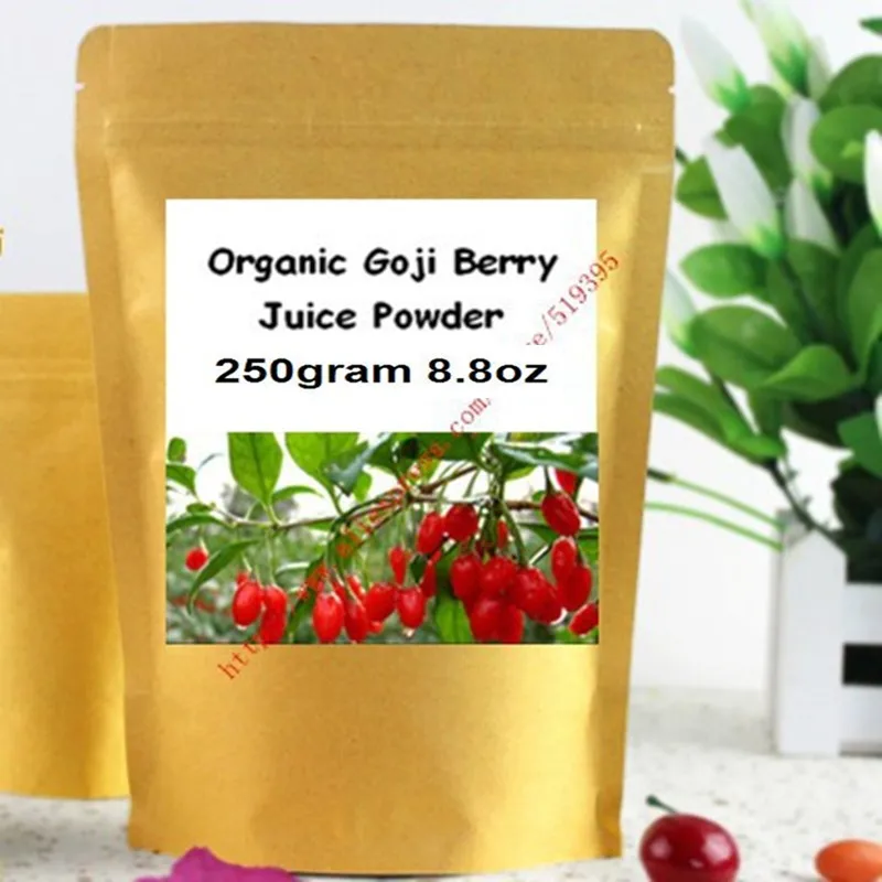 

250gram Organic Goji Berry Juice Powder for Immunity Enhancement free shipping