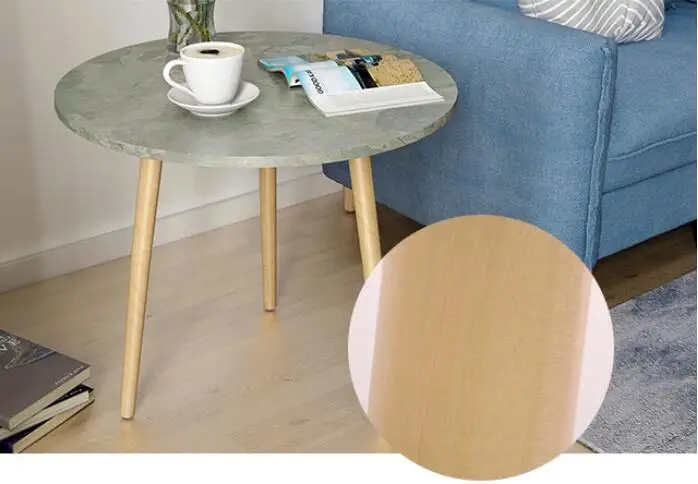60*52CM Living Room Corner Table Round Dining Table Modern Coffee Table Sofa Side Tea Table
