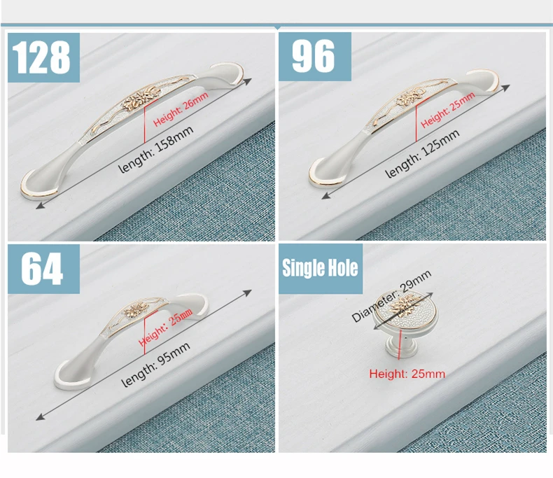 KAK Европейский стиль ручки шкафа современные цвета слоновой кости белые ручки для выдвижного ящика дверные ручки к шкафу модная мебель ручки