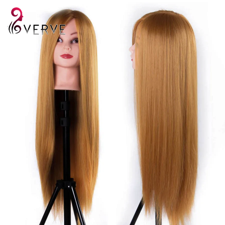 

Professional 65cm hairdressing dolls head Female Mannequin Hairdressing Styling Training Head free part hair Mannequin Head