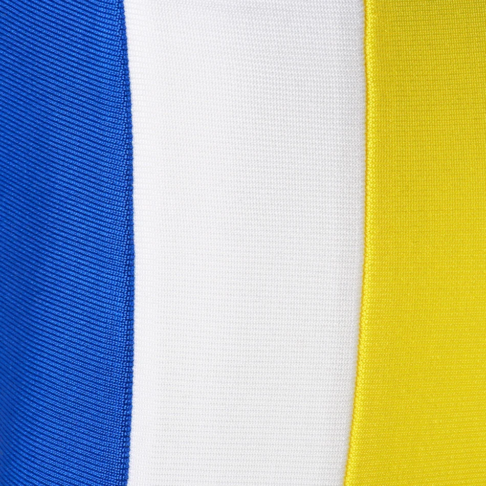 Сексуальные Полосатые бандажные женственные леггинсы с длинным рукавом ложная