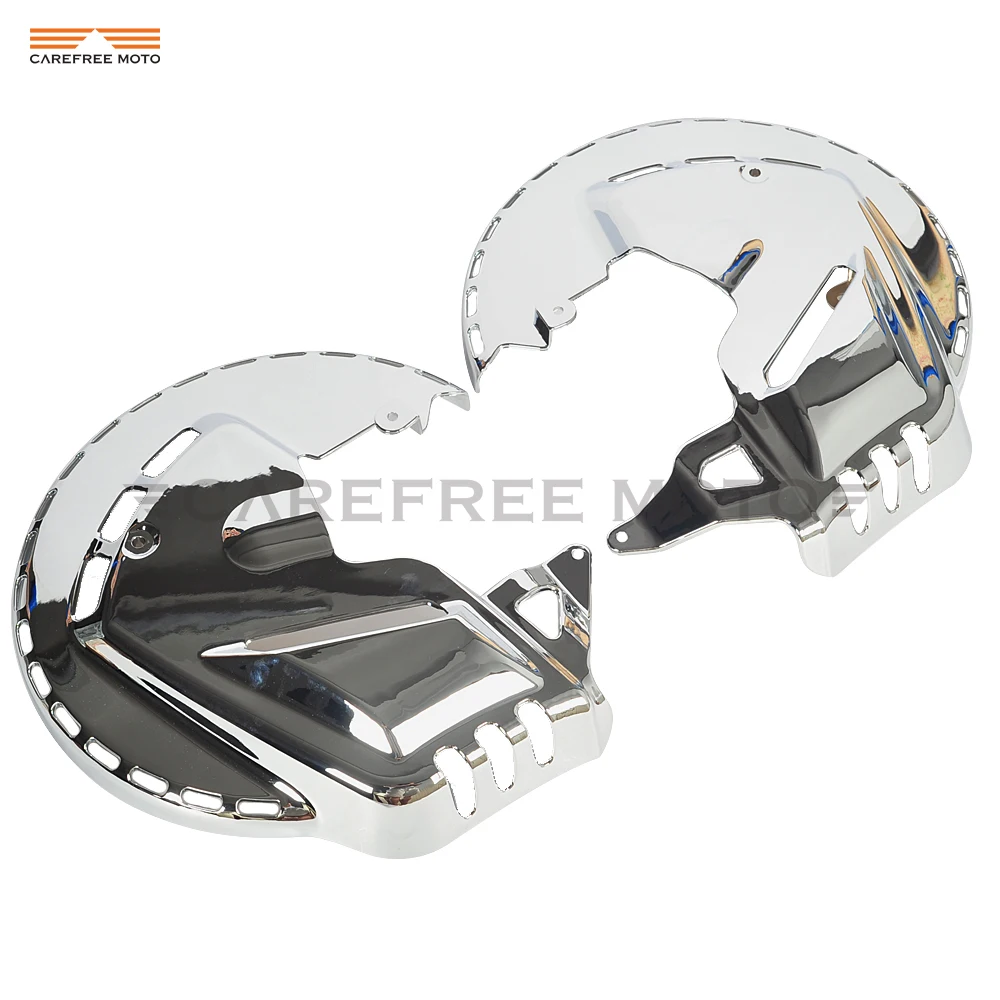  1 Pair Motorcycle Front Brake Rotor Covers LED Ring Of Fire Moto Brake Cover Light case for Honda G - 32862063525