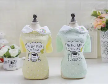 

5pcs/lot DogBaby Summer Pet dog T-shirt Vest Casual Soft cotton Puppy dog Shirt Breathable Dog clothes for Chihuahua Yorkshire