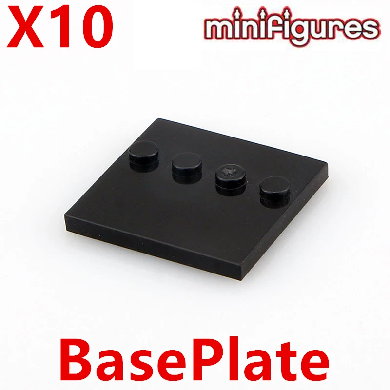 Goedkoop 10 stks partij Grondplaat voor minifig ABS Plastic DIY Actiefiguren SUPER HEROES Bouwstenen Plaat Base Bakstenen Kinderen Speelgoed Gift