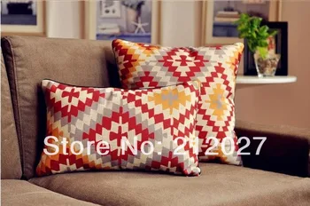 

Free shipping 2015 New I Vintage Classic Pattern pillow Linen Cotton cushion sofa cushion Decorative pillow