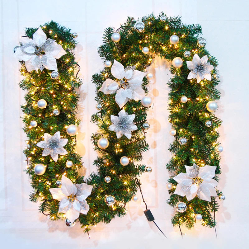 JAROWN Artificial Flower Vine Christmas Decoration Rattan Home Door Hanging Props Mall Storefront Event Decor Christmas Gifts (5)