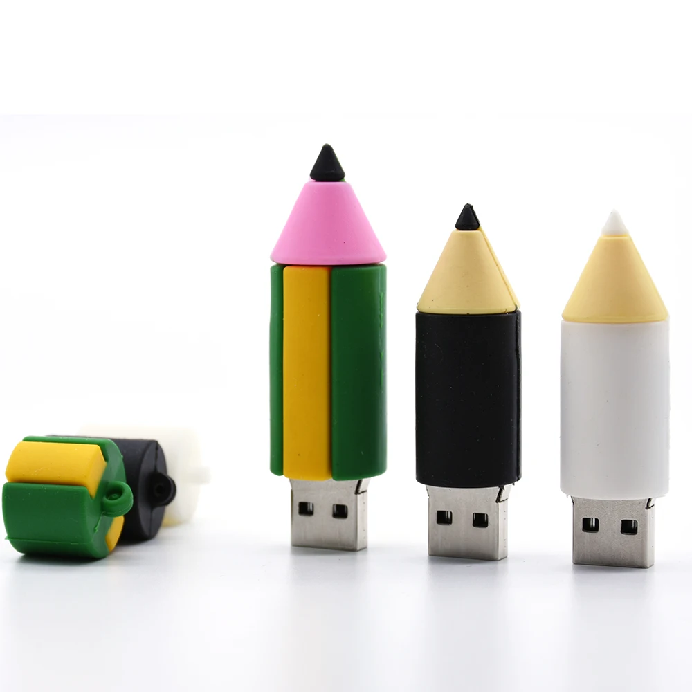 Милый мультфильм usb flash drive черный pendrive 2.0 4 ГБ 8 16 32 64 ручка memory stick pen U | Компьютеры и