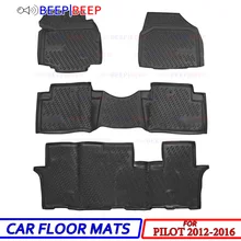 Для Honda Pilot 2012- автомобильные коврики, автомобильные коврики, пыленепроницаемый водостойкий автомобильный Стайлинг, украшение интерьера