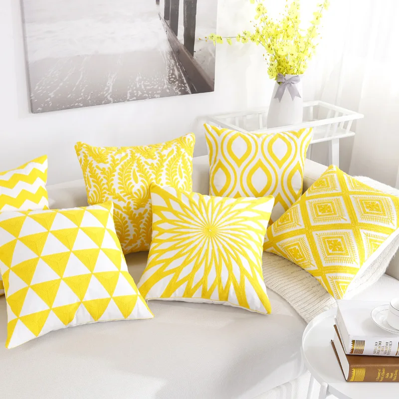 подушка желтый. подушка желтая декоративная. подушки в средиземноморском стиле. желтые диванные подушки. наволочка желтые.
