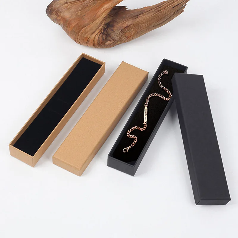 

Square Shape Jewelry Earrings Rings Gift Boxes Black Square Carton Case Ring Necklace Carrying Case Organizer Storage Box gift