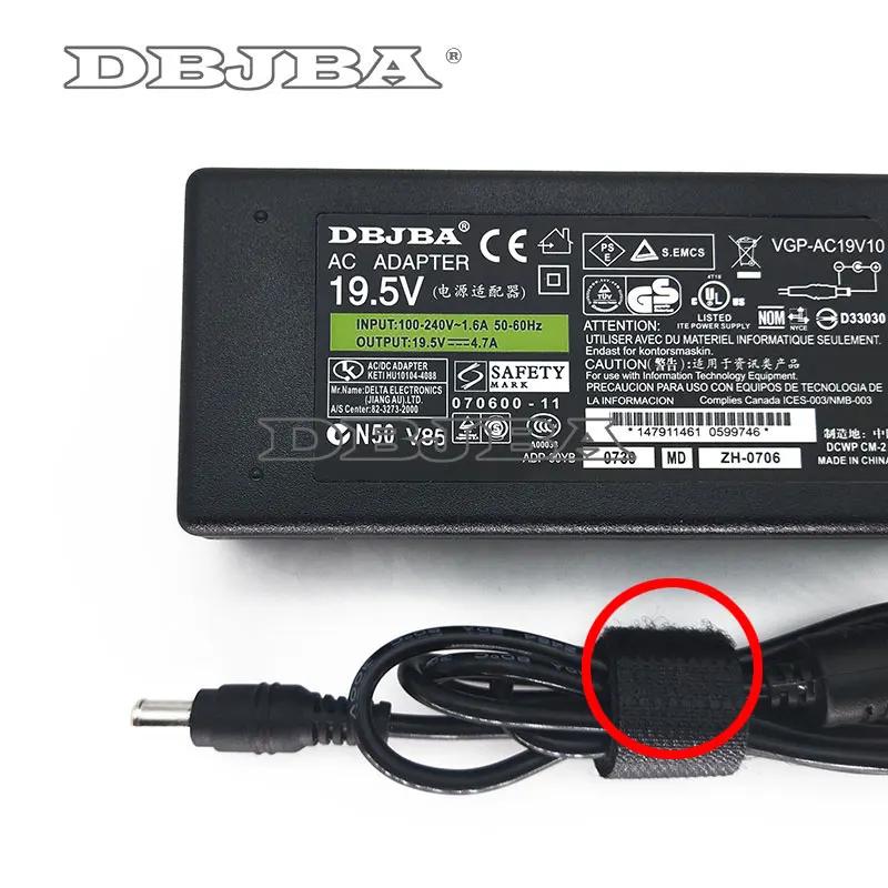19 5 V 4.7A новый адаптер переменного тока для Sony Vaio PCG GRX615G GRX616MP GRX616SK GRX616SP GRX626 зарядное