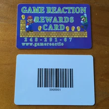 300 шт/один дизайн заказной штрих-код карты пластиковая vip ПВХ визитная карточка 0,76 мм две стороны имя карты с серийными номерами