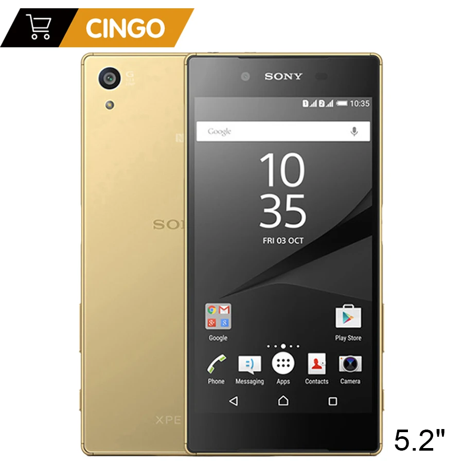 الأصلي سوني اريكسون Z5 E6653 مقفلة 3 GB RAM 32 GB ROM GSM WCDMA 4G LTE الهاتف المحمول الروبوت الثماني النواة 5.2 بوصة 23MP كاميرا