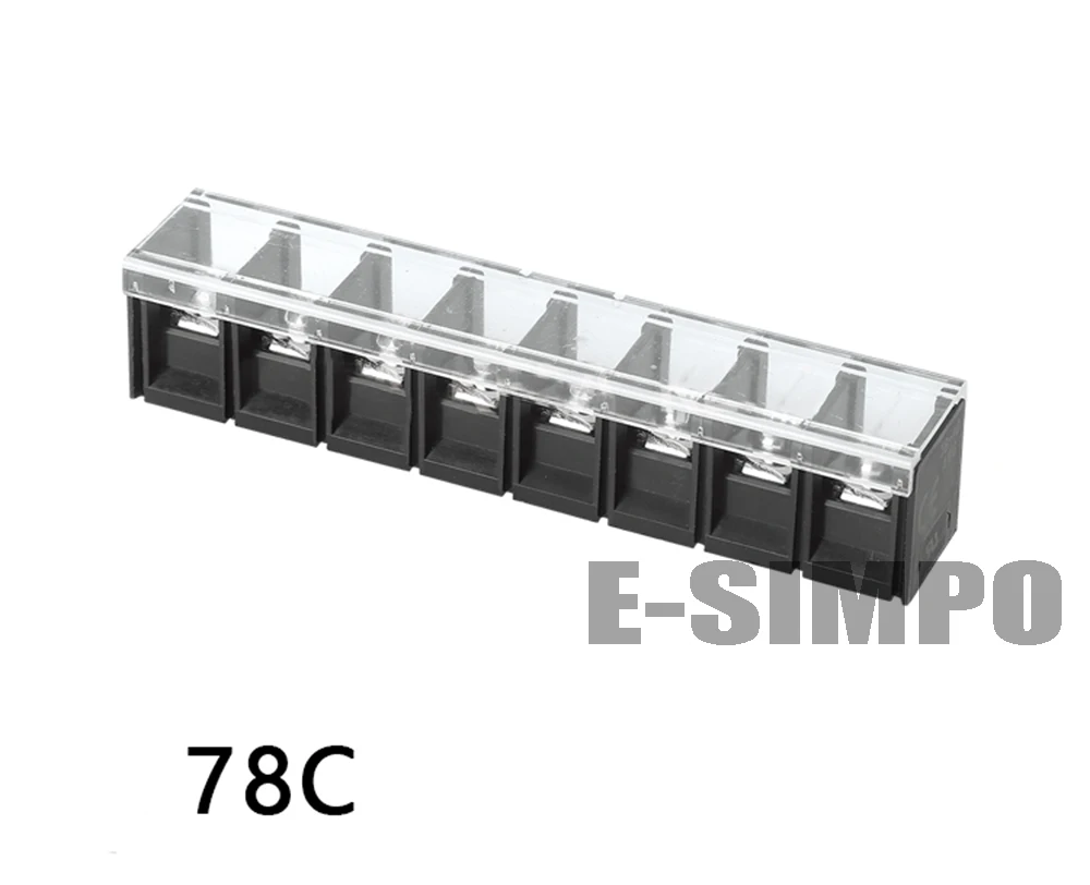 Barrier Terminal Block 78C 13mm Pitch 600V30A 18 10AWG with Plastic