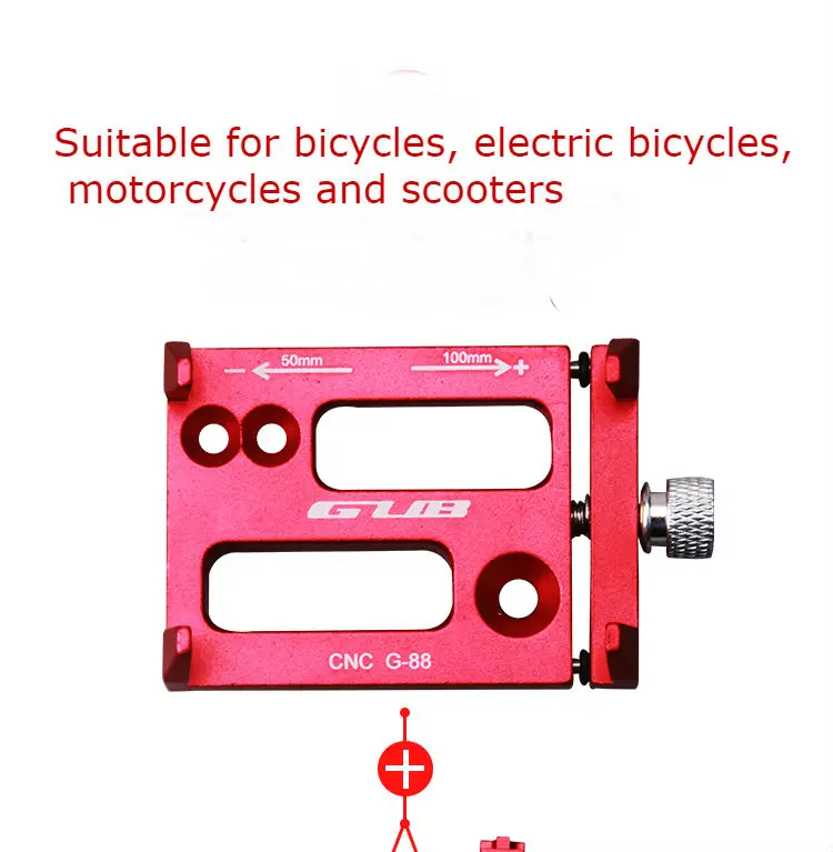 GUB G-88 Универсальный алюминиевый велосипедный мотоцикл gps держатель для телефона для 3,5-6,2 дюймов кронштейн для телефона Поддержка велосипедная Спортивная камера