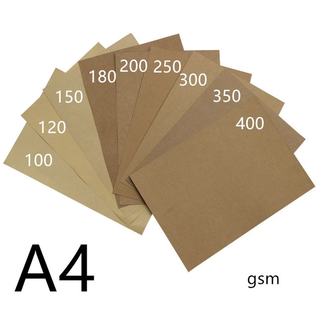 50pcs/lot A3 A5 A4 kraft paper brown paper craft thick board cardboard card  paper DIY card making paper 80g 120g 150g 200g 250g - AliExpress