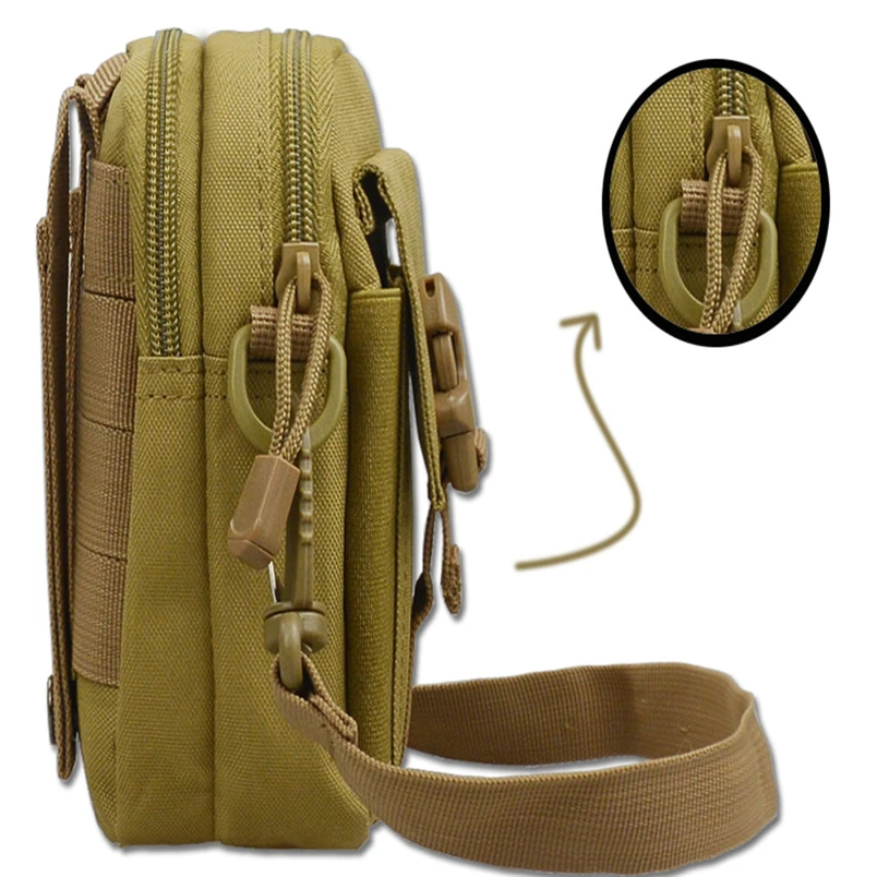 Для мужчин тактический Молл Чехол поясная сумка на талию сумка маленький карман военная сумка с регулируемым ремнем мешок Путешествия