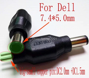 

10pcs/lot! DC7.4x5.0mm Car Charger Connector for Dell laptop Outer Diameter 7.4mm Inner 5mm for Dell Notebook Power Supply
