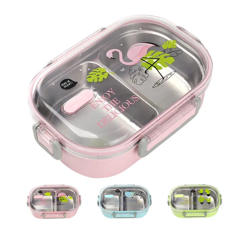 

304 Stainless Steel Carton Lunch Box Japanese Bento Box Leak-Proof For Kids Children Bento Lunch Box Food Container Boxes