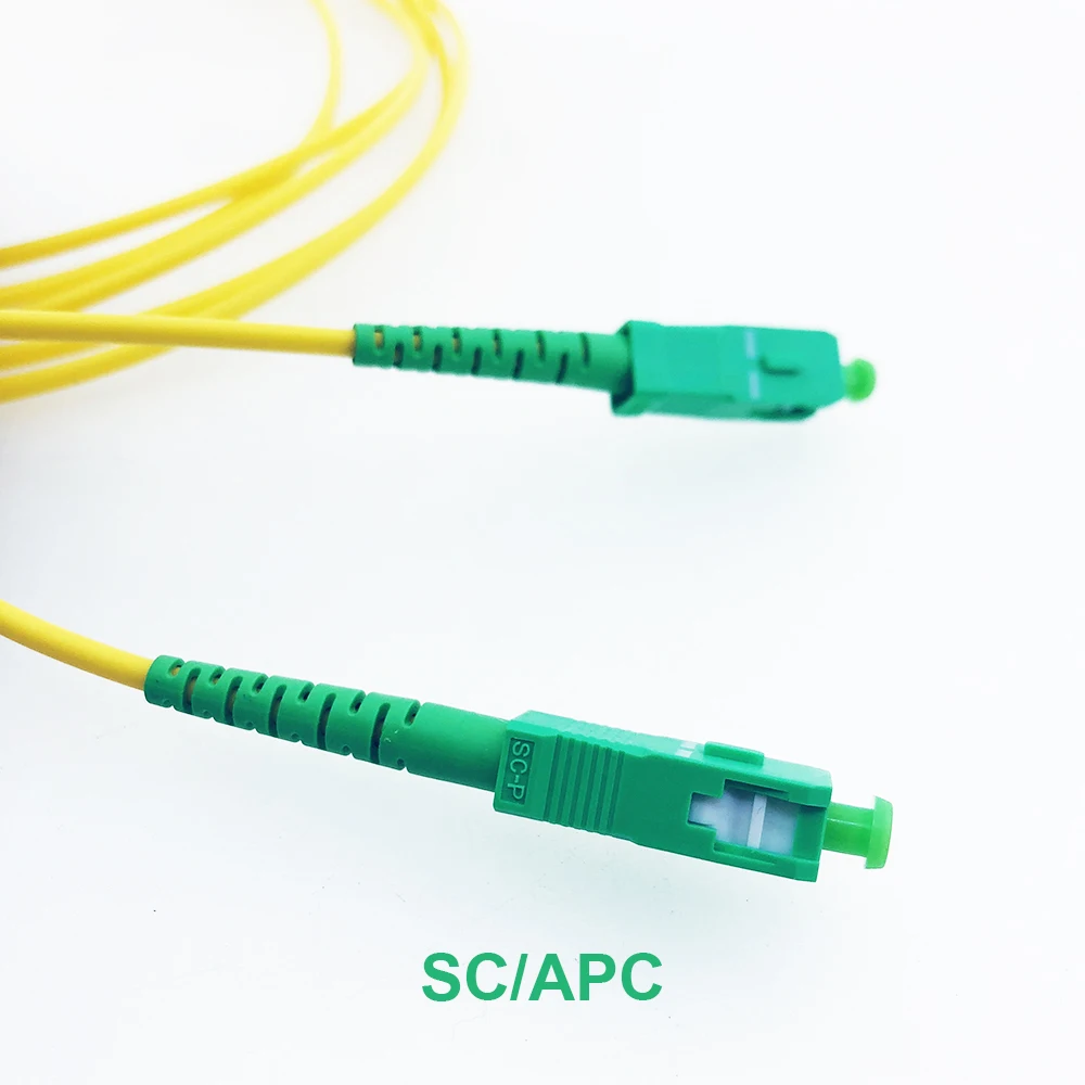 1 шт. SM SX 3 м APC/SC-APC/SC 2,0 мм или 3,0 мм FTTH Стандартный волоконно-оптический патч-кабель SC-SC волоконно-оптический патч-корд